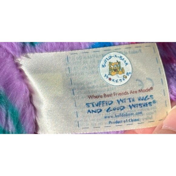 Build A Bear Sitting purple Hippie Peace Plush Stuffed Support Pet Toy BFF Retro - Picture 12 of 15